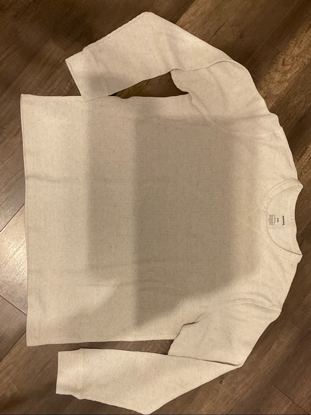 Sonoma Cream Crewneck Thermal Sweater